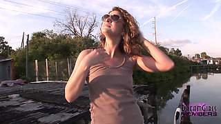 Short Skirt Pussy Shots and Outdoor Tit Flashing