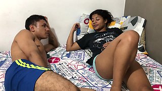 I Enter My Stepsister's Room to Make Her Horny and Make Her Want to Fuck Me Alone