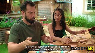 DADDY4K. BF's Daddy served her rough fuck