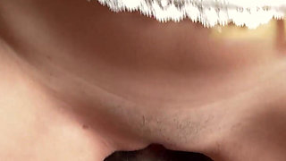 Step Sis Seduce Me with Her Big Ass in My Bed and I Start Jerking off Behind Her but She Caught Me!