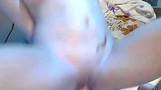 Hungarian Camgirl Rides Dildo on Webcam