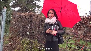 Dirty Speaking Babe Jump In Van With Stranger And Fuck Him 7 Min