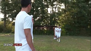 Passionate Asian Group Fuck Outdoors Starring Sara Saijo