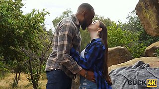 Hot American wife and cuckold husband watch as Woods & Cucks get down and dirty in interracial action