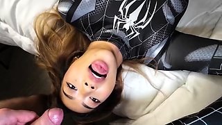 Singapore Lily Gets Cumshot In Costume