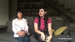 2 Hot Amateur Lesbians And One Strap On!