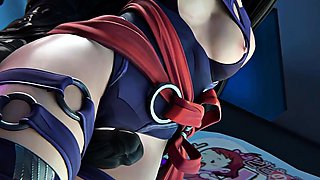 Psylocke Gets Pounded by Monster in Hardcore 3D Action