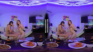 Vaping Hot Teens Margarita With Miss Pussycat Big Black Dildo Champagne Pussy Licking
