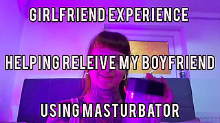 Girlfriend Experience Using Masturbator Toy
