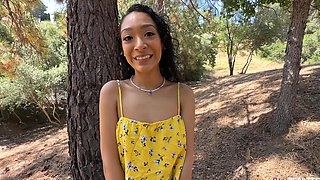 Ebony beauty reverse rides white dong in charming POV