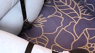 Rachel Lei: Belt Binding Game, Tied up and Left to Wiggle (4k)
