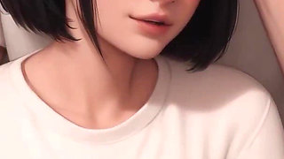 Obsessed Lucy #4, She Uses Her Feet, Animated Cute Roommate Porn Game