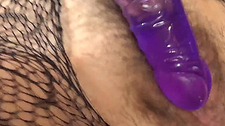Violet Viper Rips Her Fishnets to Do a Dong