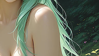 Nude Elf Peaceful Gaze Tease: High Resolution Slideshow