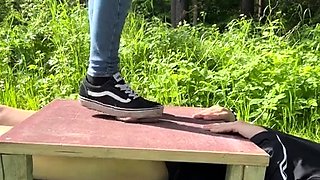 MRS Larry Cock Trample with socks
