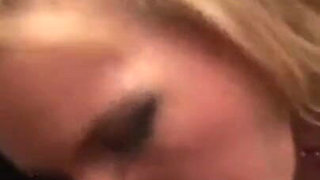 Stunning big ass blonde gets anal and face fucked in the bathroom