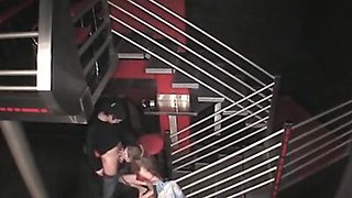 Hot fuck scenes from security cam in the club!