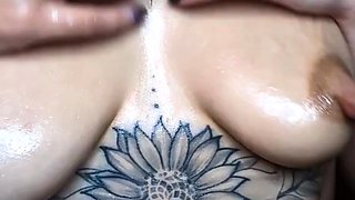 Great Big Boobs On Masturbating Redhead