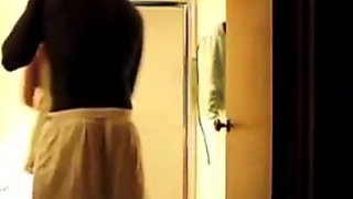 Hot Girl Swings into Interracial Homemade Sex