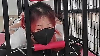 Barefoot Girl in a Cage