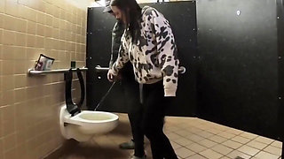 Caught Restroom Sloppy Seconds Confession at Hotel
