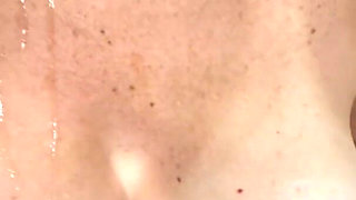 Wifey Taking a Load on Her Big Breasts