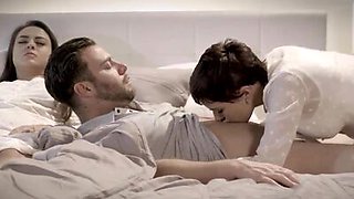 Milf homecare professional gets fucked next to husbands wife