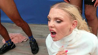 Sexy amateur blonde blowjob amp cumshot HD