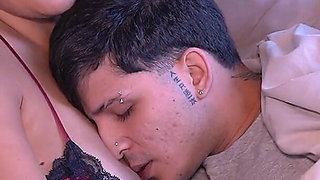 They've Been Caught Having Sex! the Stepmother Lets Her Stepson Fuck Her Hard