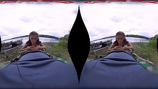 Nicole Love captivates with outdoor passionate fishing sultry ecstasy