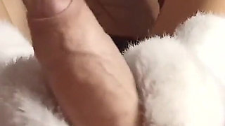 Sexy Roommate Loves to Tease My Dick with Her White Fuzzy Socks