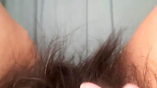 MILF Touching Her Hairy Pussy
