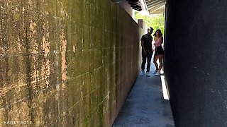 Busty Latina Hailey Rose Fucked Hard in Dark Alley - Public Street Sex