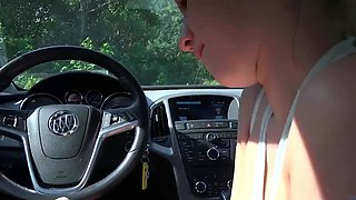 Bailey Brooke craves cock in the car