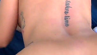 Horny Couple Pulls Over and Fucks in the Trunk of the Truck with the Back Door Wide Open