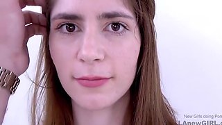 Petite Teen 18+ Swallows Cum At Casting Audition