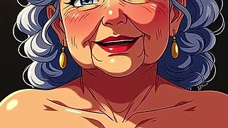 Cartoon Granny Animation Tits