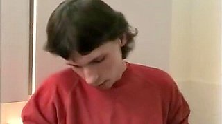 Old-school Blowjob Session With A Long-haired Twink