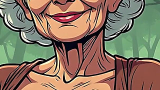 Topless Cartoon Grannies