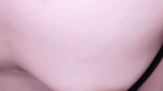 My Naughty Stepsister. She Rubs Her Cock on My Tits and Also on My Delicious Brown Vagina