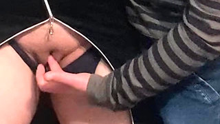 Dirty Hobby in Crowded Subway - Pussy Fingering