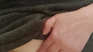 Stepmom Pulling Her Fat Pussy Out of the Hole in Her Big Panties