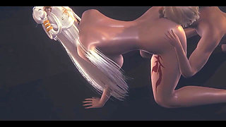 Genshin Impact Hentai - Ningguang Blowjob and Cunnilingus Uncensored - Japanese Asian Manga Anime Game Porn