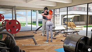Mansion Days Animated 3D Game 9 - Ginger Gym Girlie Sucks Cock