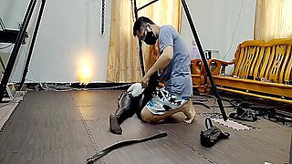Crazy adult movie Hogtied exclusive version
