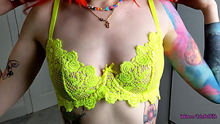 Spit Drenched Tease - Wet and Messy