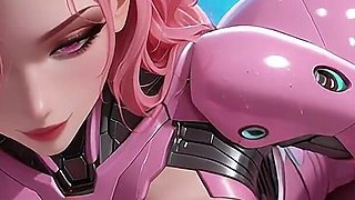 Cyberpunk Temptress: Neon Circuit Ecstasy