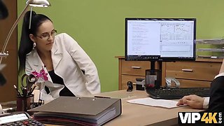 Vip4k. agent approves credit of dark haired nympho for hot xxx act