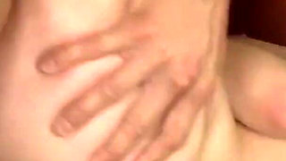 Monica Rise rides on boyfriend's huge dick and sucks it up