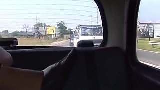 Alluring German Bitch Creampied in the Car